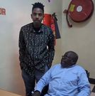 James Kanyore with Eric Omondi