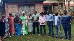 A screenshot of YY Comedian meeting Noela’s parents in Bungoma