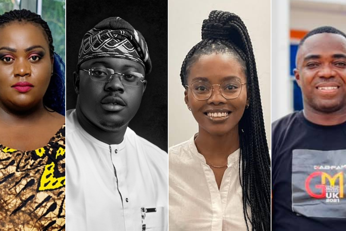 Gloria Adhiambo, Samson Setumo, Sivu Mfenyana and Samuel Atuobi Baah