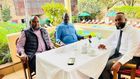 File image of Mining CS Ali Hassan Joho (right), ODM Leader Raila Odinga (center) and Suna East MP Junet Mohamed