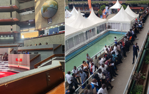 Scenes from KICC: Kenyans show up for public participation & Qatar job interviews