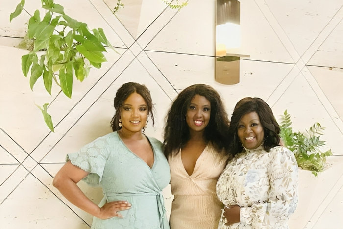 JCC Bishop Kathy Kiuna with her daughters Stephanie and Vanessa