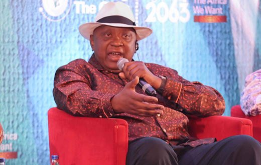 Retired president Uhuru Kenyatta