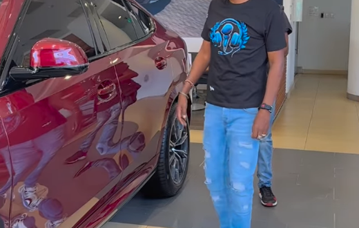 Maina Kageni with his newly acquired BMW X6 2024 M Sport