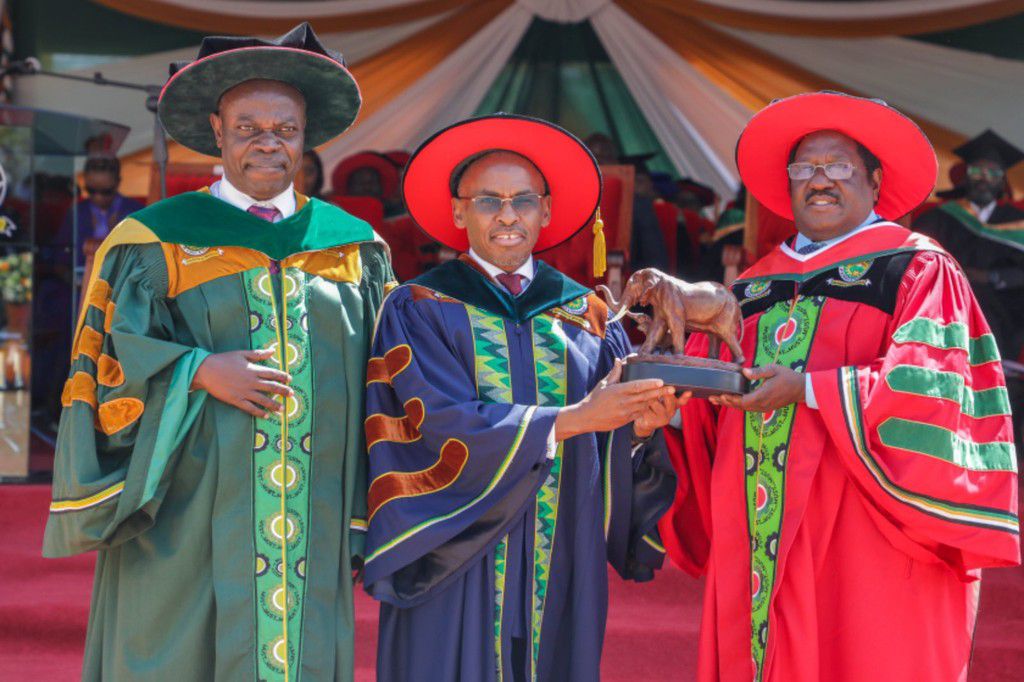 Safaricom CEO Peter Ndegwa awarded honourary degree at Meru University