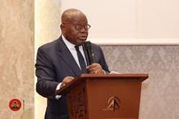 Former Ghanaian President Nana Addo Dankwa Akufo-Addo at the International Conference on Water, Peace and Security
