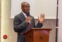 Former PS Raymond Omollo at the International Conference on Water, Peace and Security