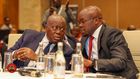 Former PS Raymond Omollo with Former Ghanaian President Nana Addo Dankwa Akufo-Addo at the International Conference on Water, Peace and Security