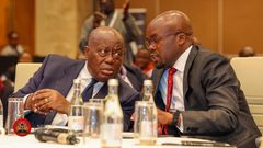 Former PS Raymond Omollo with Former Ghanaian President Nana Addo Dankwa Akufo-Addo at the International Conference on Water, Peace and Security