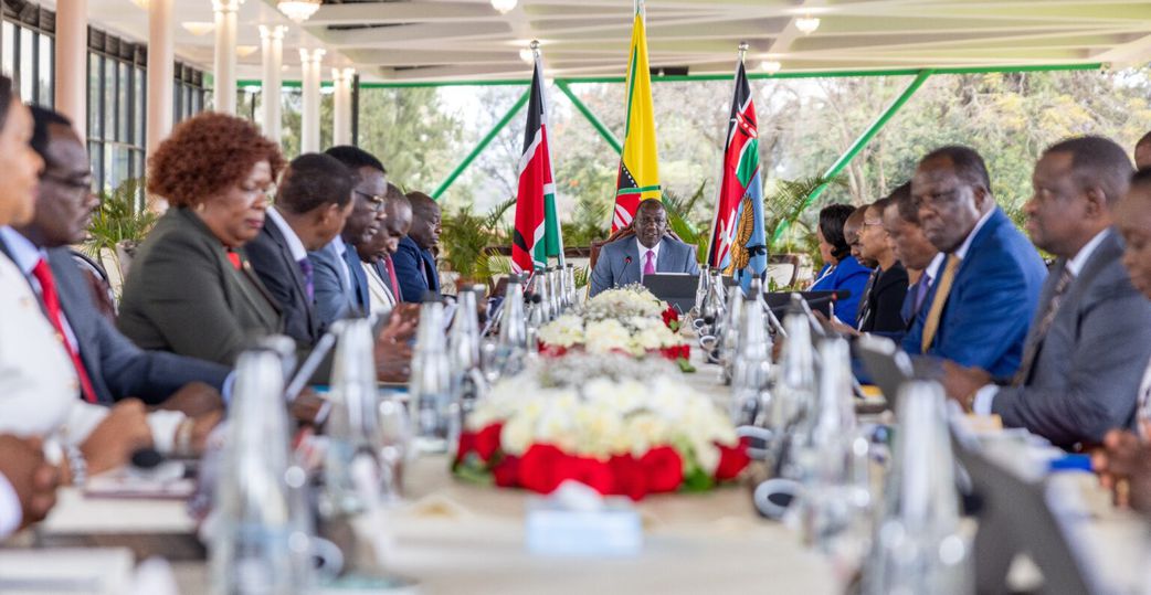 File image of President William Ruto during a Cabinet meeting at State House Nairobi