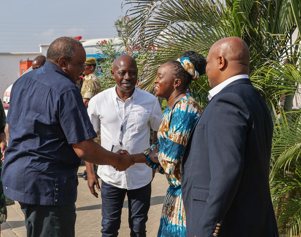 Former President Uhuru Kenyatta at the East Africa Region Global Health Security Summit