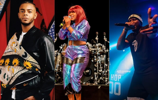 A collage image of Degs, Pety Nila and Jay Mau Mau