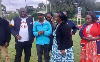 Boniface Mwangi Kariuki's family at Kenyatta National Hospital on June 29, 2025