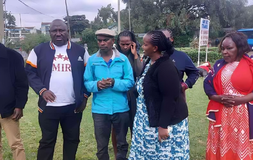 Boniface Mwangi Kariuki's family at Kenyatta National Hospital on June 29, 2025