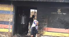 County Police Commander Doris Kemey addressing the media