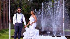 Muthoni Mukiri dresses in stunning white gown on wedding day