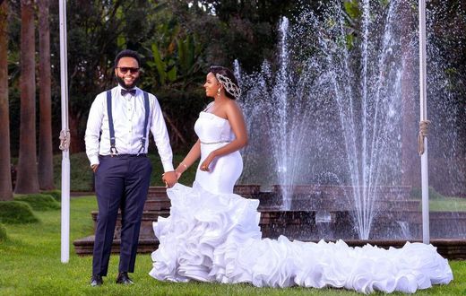 Muthoni Mukiri dresses in stunning white gown on wedding day