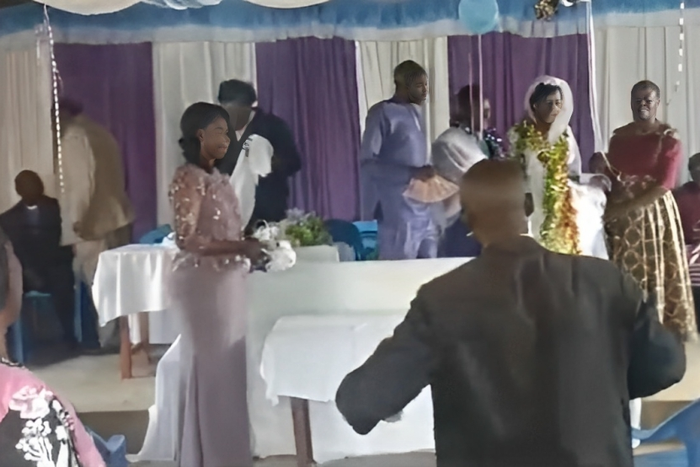 Nakuru: Chaos erupt as woman storms wedding to stop husband from wedding their house help