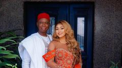 Nigerian politician Prince Chinedu Munir Nwoko with his 6th wife Regina Daniels