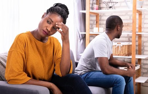 An unhappy couple
