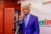 Trade and Investments Cabinet Secretary Moses Kuria at the Kenya - Saudi Business Forum in Nairobi on July 12, 2023.