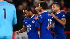 Raheem Sterling opened the scoring for Chelsea against Nottingham Forest