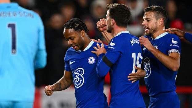 Raheem Sterling opened the scoring for Chelsea against Nottingham Forest