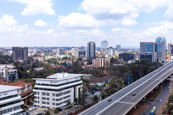 An aerial shot of the Nairobi Expressway in Kenya [Photo: Antony Trivet]