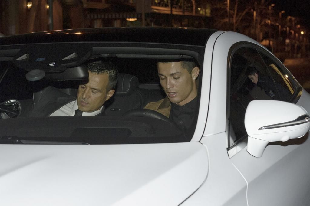 Cristiano Ronaldo and his former agent Jorge Mendes
