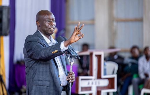 Deputy President Rigathi Gachagua speaking at Kaelo Methodist Church in Igembe, Meru County on October 1, 2023
