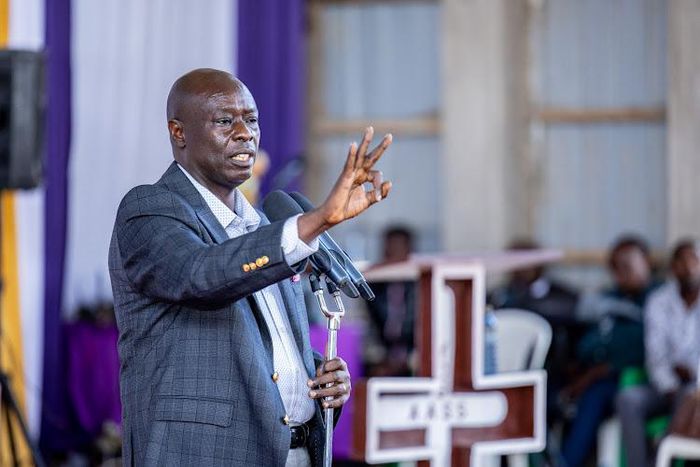 Deputy President Rigathi Gachagua speaking at Kaelo Methodist Church in Igembe, Meru County on October 1, 2023