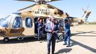 Deputy President  Rigathi Gachagua lands in Nanyuki for KDF Day celebrations on October 14, 2022