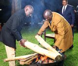President William Ruto and Deputy President Rigathi Gachagua at Sagana State Lodge on August 6, 2023