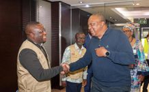 Former President Uhuru Kenyatta when he arrived in South Africa