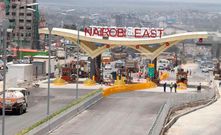 Nairobi East toll station on the Nairobi Expressway
