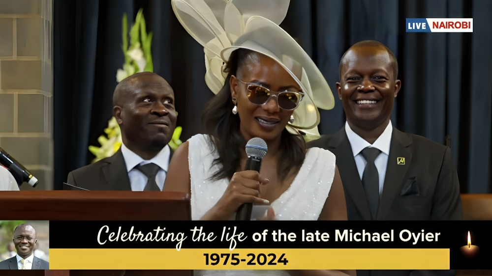 Michael Oyier's wife, Dinah Nasimiyu Oyier