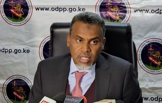 Director of Public Prosecutions (DPP) Noordin Haji speaking during past media briefing