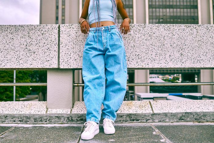 While millennials love skinny jeans, Gen Z prefers baggy denim. Delmaine Donson/Getty Images