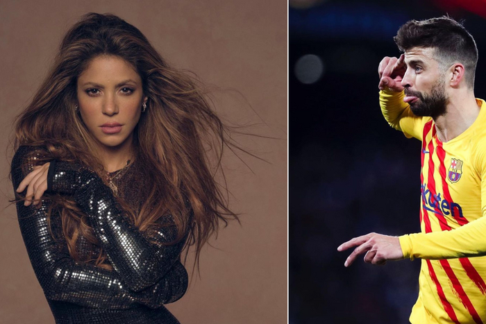 Shakira (left) and Gerard Pique
