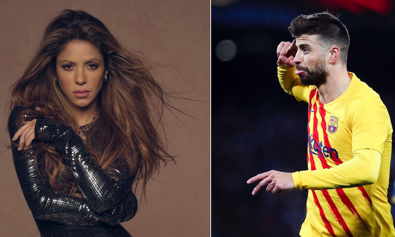 Shakira (left) and Gerard Pique