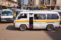 Afile photo of matatus in a terminus