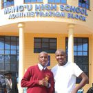 Alex Mathenge when he admitted his son at Mang'u High School