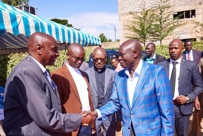 Deputy President Rigathi Gachagua attending a Holy Mass at Sacred Heart Endarasha Catholic Church, Kieni Constituency, Nyeri County.
