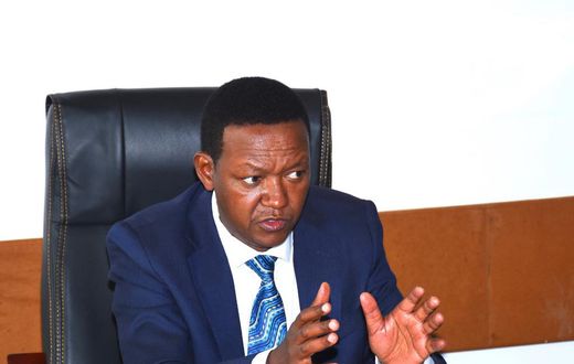 Foreign Affairs CS Alfred Mutua in his office