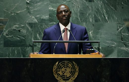 President William Ruto speaking at the United Nations General Assembly (UNGA), New York, USA.