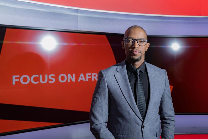 Waihiga Mwaura at BBC studio