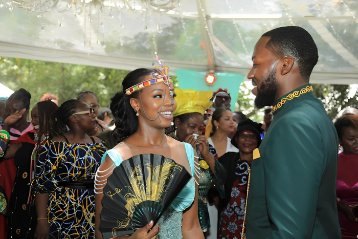 Moses Wetangula’s son Alvin weds fiancé Naisula Leteipan  in glamorous ceremony [Photos]