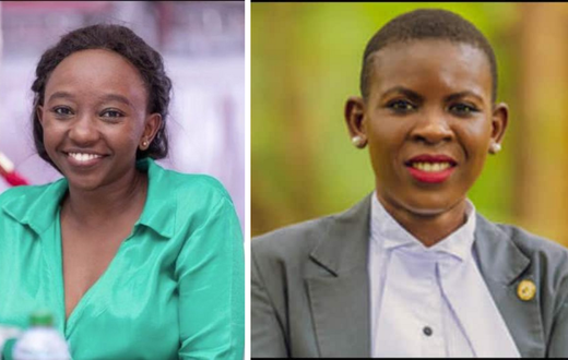 A collage of Charlene Ruto and Brenda Majune