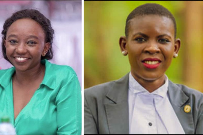 A collage of Charlene Ruto and Brenda Majune
