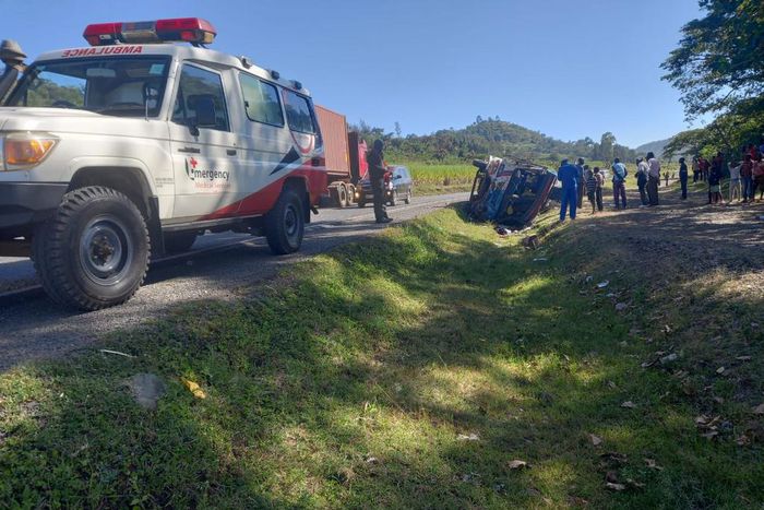 Red Cross Society at Muhoroni-Kericho Road where an accident happened